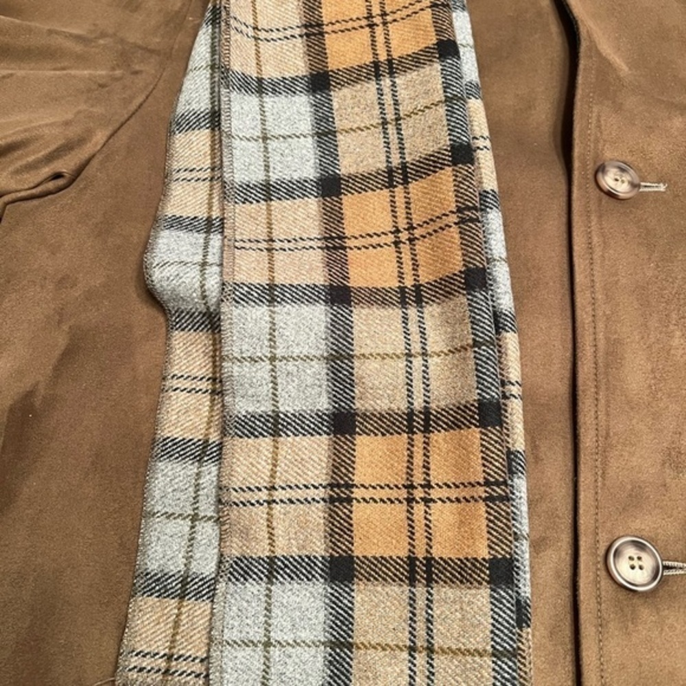 Men's Roberto Baroso Faux Suede Coat with Scarf!! Size 44R!! Nordstrom $264.00!! - Picture 6 of 6